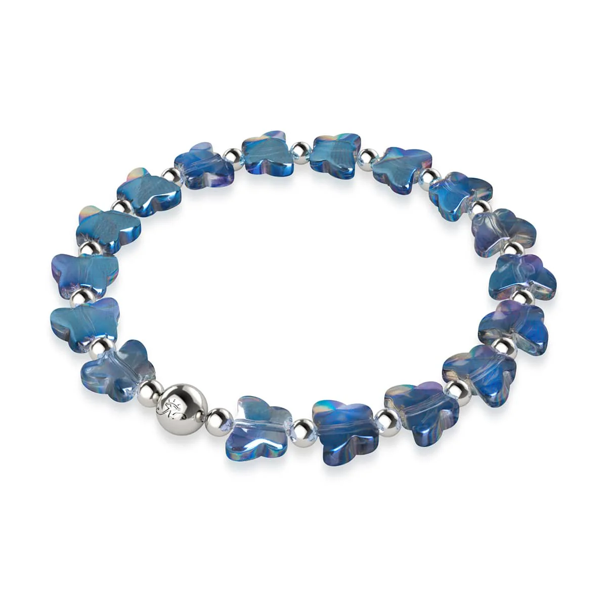 Aegean Sea | Silver | Mystic Blue Butterfly Bracelet - Image 3