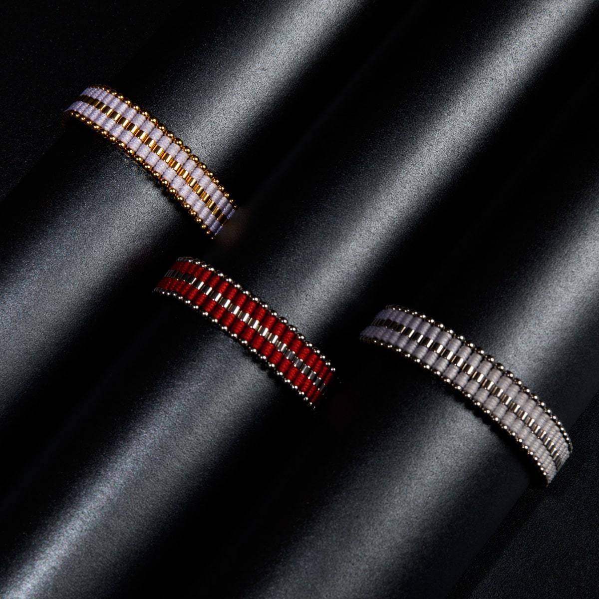 White | 18k Gold | Amici Bracelet - Image 12