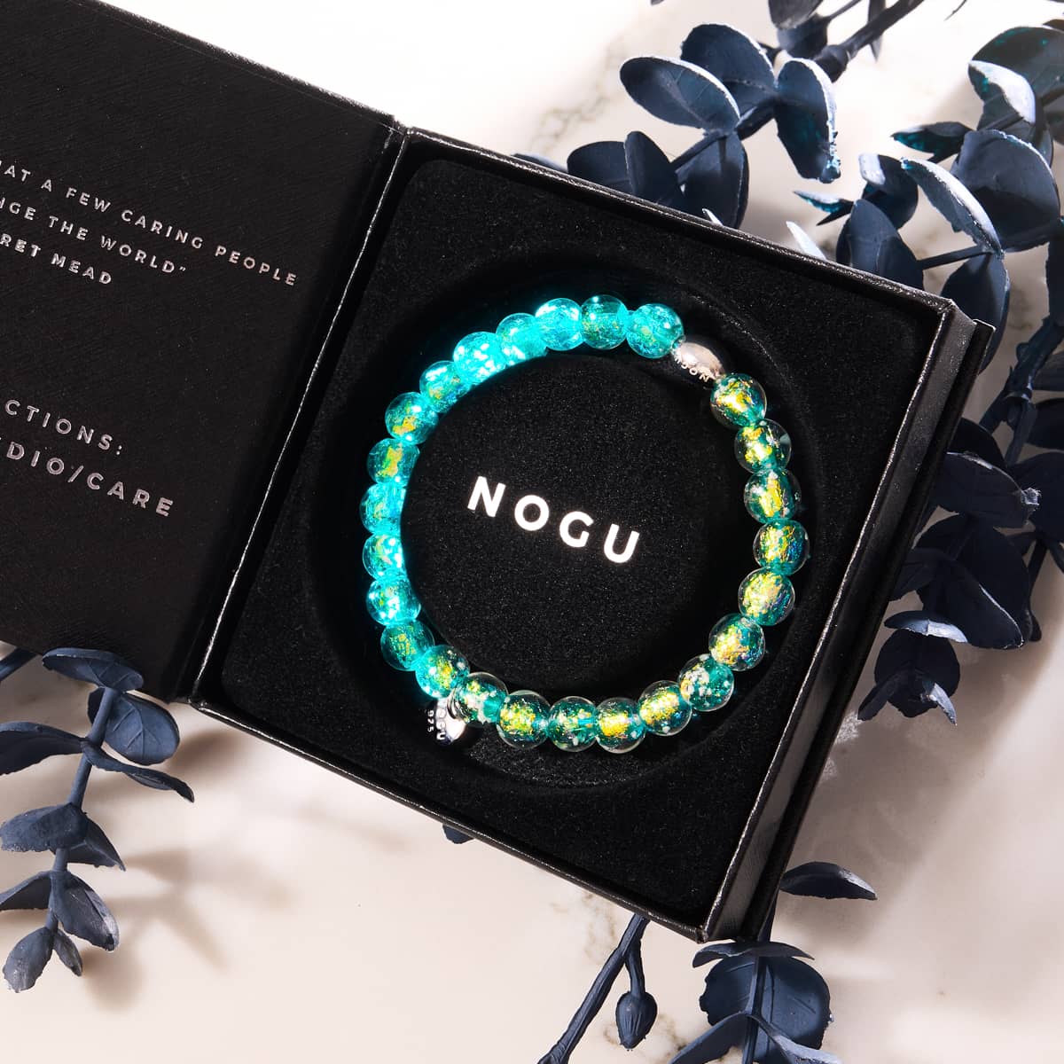 Aurora Spark | .925 Sterling Silver | Firework Glass Bracelet - Image 6