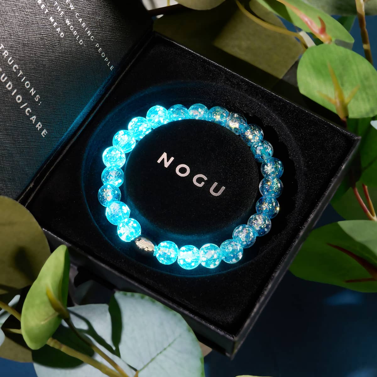 Azure Flare | .925 Sterling Silver | Firework Glass Bracelet - Image 7