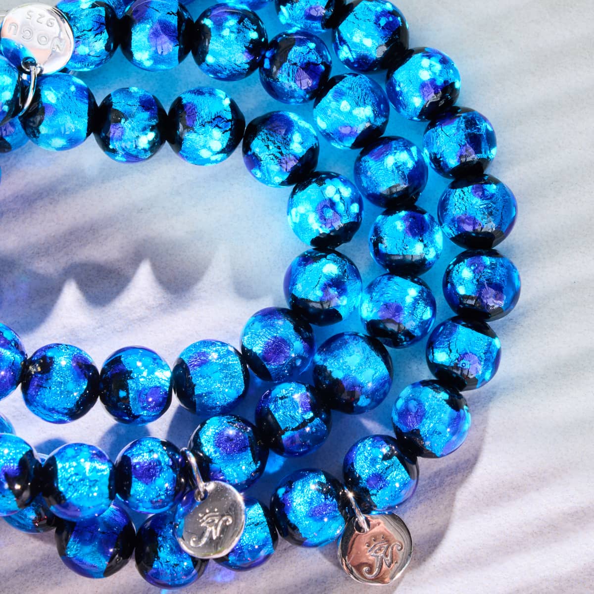 Blue Astra | .925 Sterling Silver | Solar Glass Bracelet - Image 3