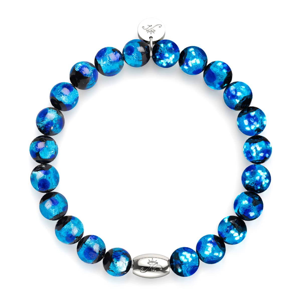 Blue Astra | .925 Sterling Silver | Solar Glass Bracelet - Image 9