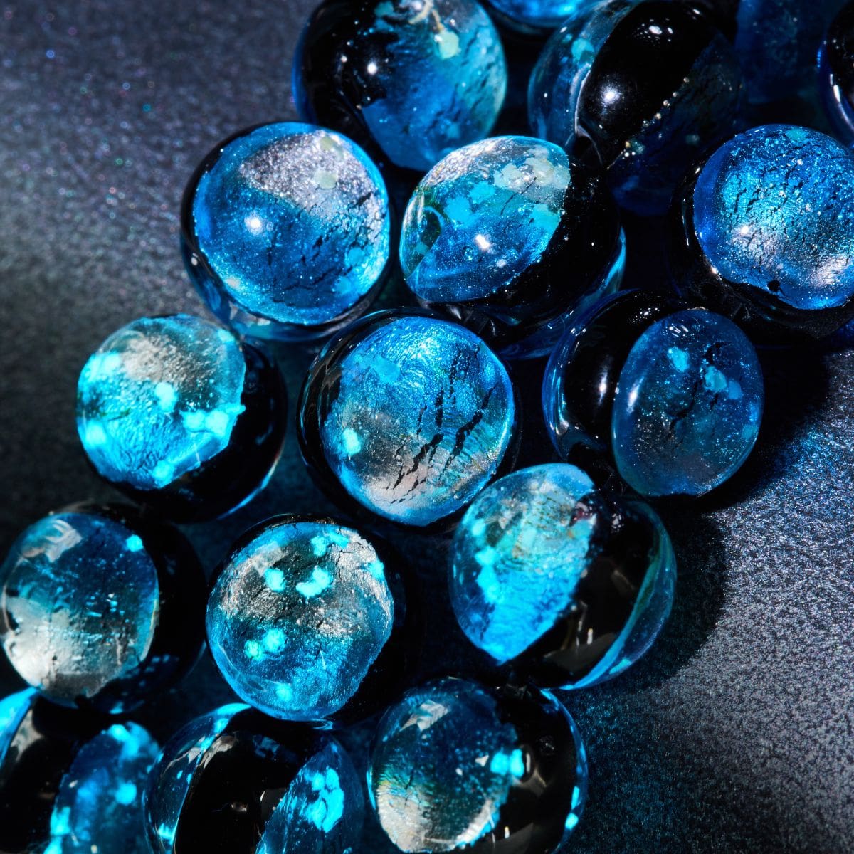 Blue Eclipse | .925 Sterling Silver | Lunar Glass Bracelet - Image 3