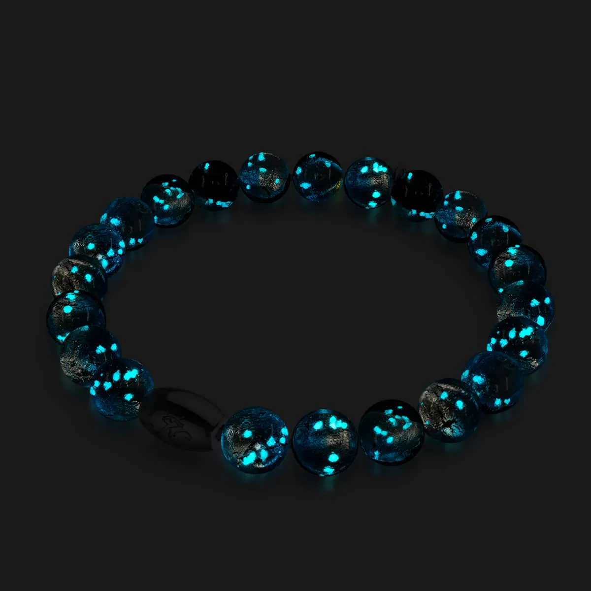 Blue Eclipse | .925 Sterling Silver | Lunar Glass Bracelet - Image 4