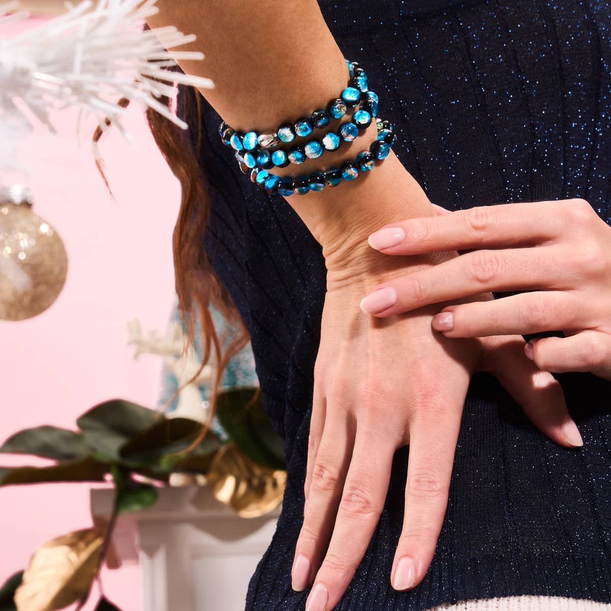 Blue Eclipse | .925 Sterling Silver | Lunar Glass Bracelet - Image 6