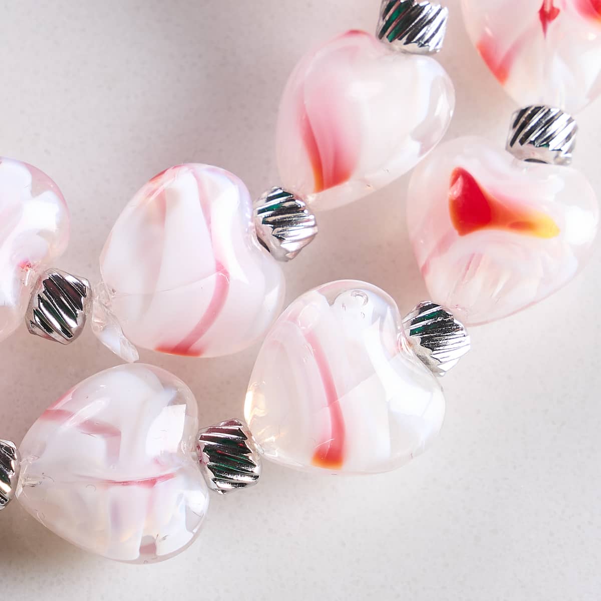 Blushing Breeze | Crystal Heart Bracelet - Image 3