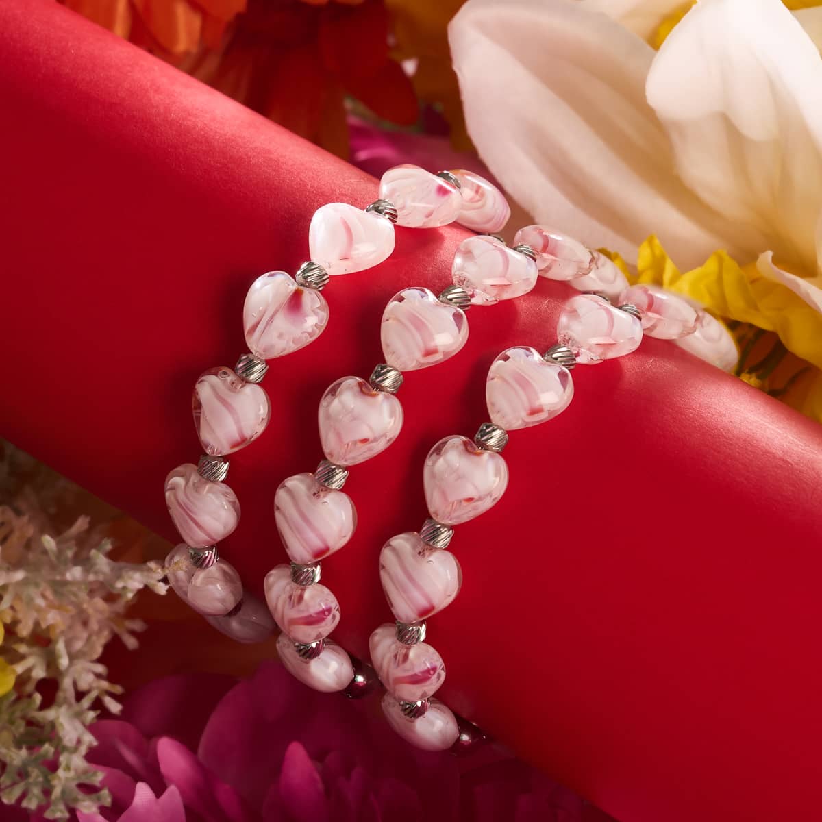 Blushing Breeze | Crystal Heart Bracelet - Image 6