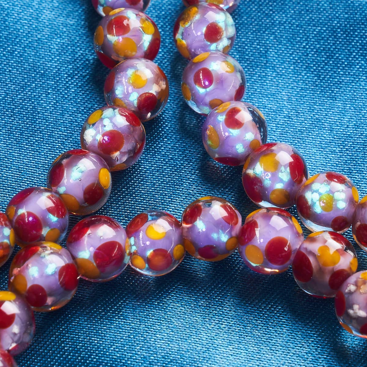Cherry Grape | Firefly Glass Polka Dot Bracelet - Image 3