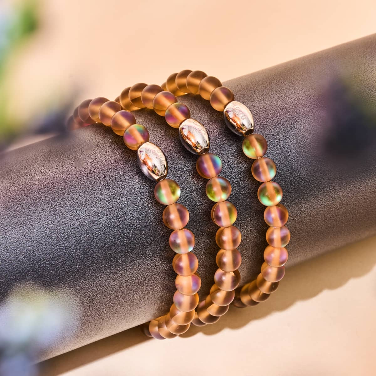 Chocolate | .925 Sterling Silver | Mermaid Glass Bead Bracelet - Image 3