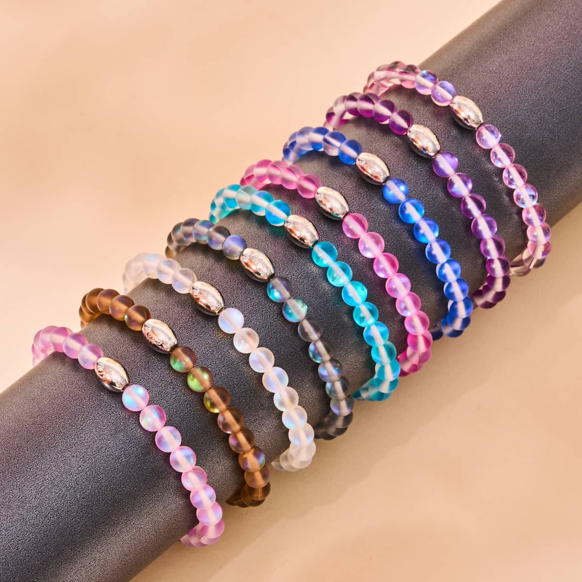 Chocolate | .925 Sterling Silver | Mermaid Glass Bead Bracelet - Image 6