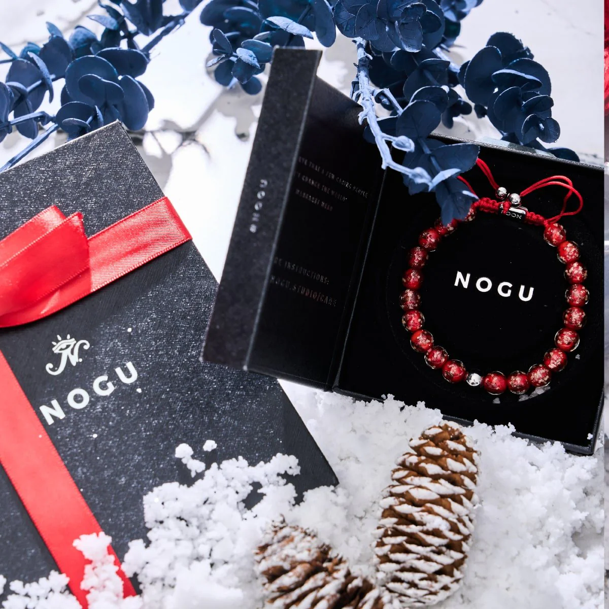 Crimson | Silver | Firefly Glass Macrame Bracelet - Image 11