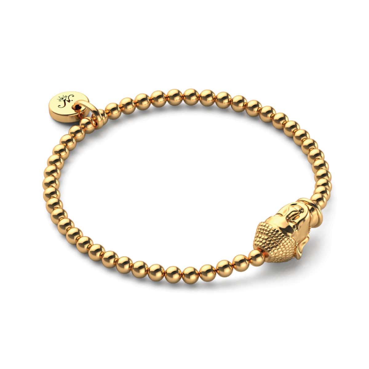 Dharma | 18k Gold | Buddha Charm Bracelet - Image 5