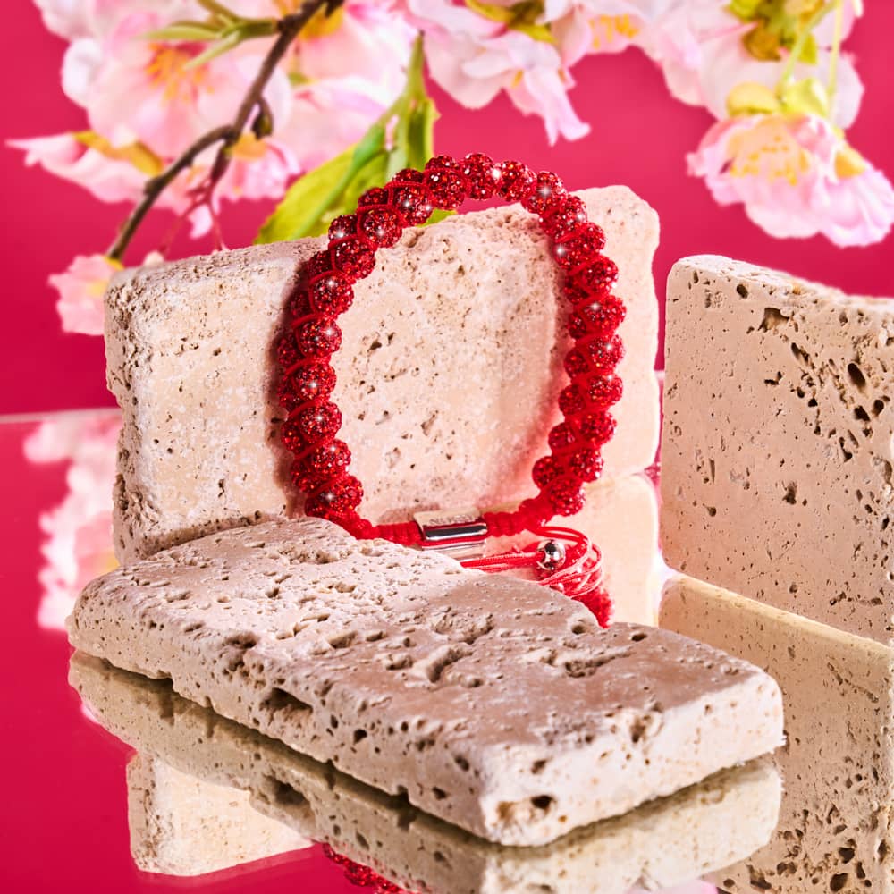 Double Ruby Kikiballa Crystal x Red String Vitality Bracelet - Image 7