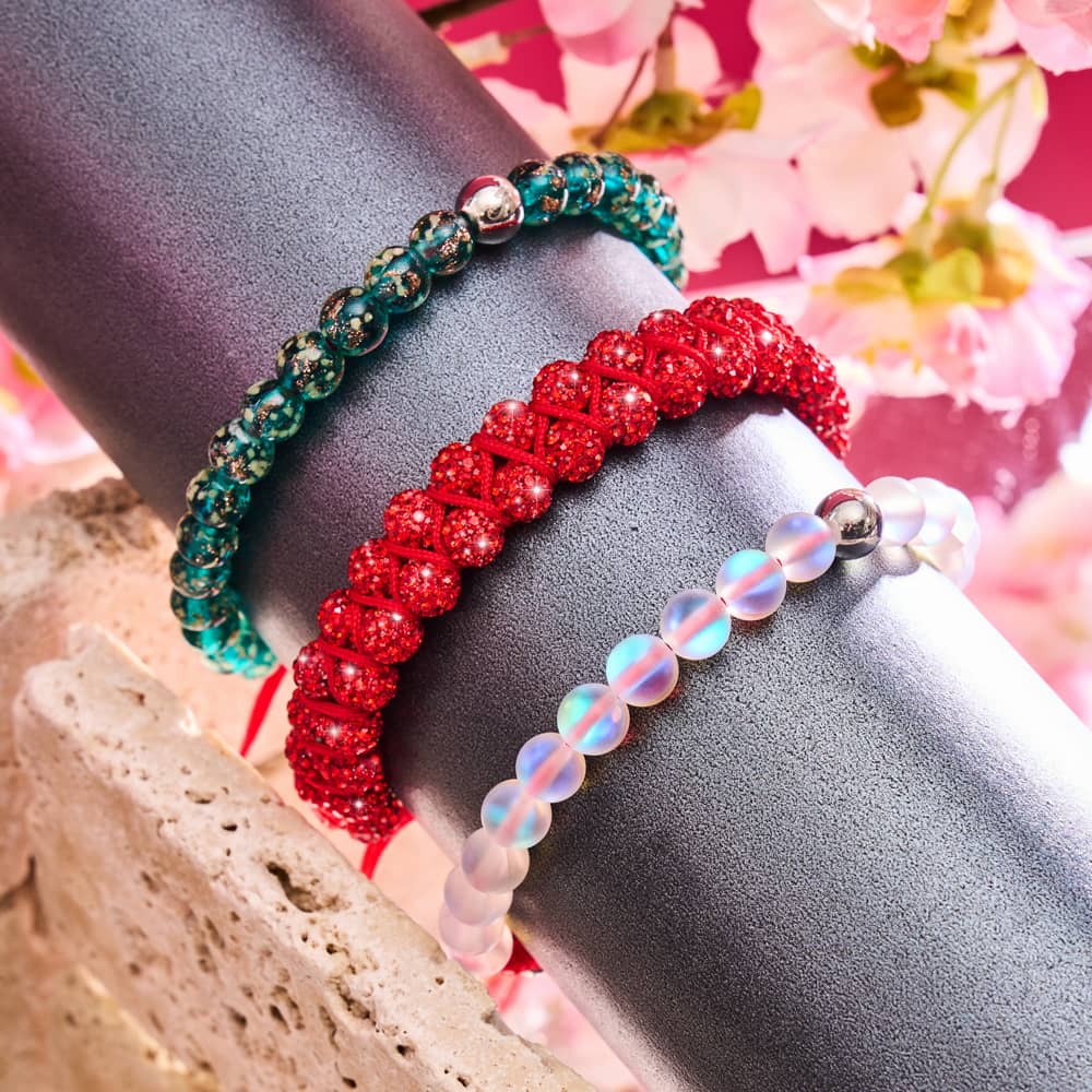 Double Ruby Kikiballa Crystal x Red String Vitality Bracelet - Image 8