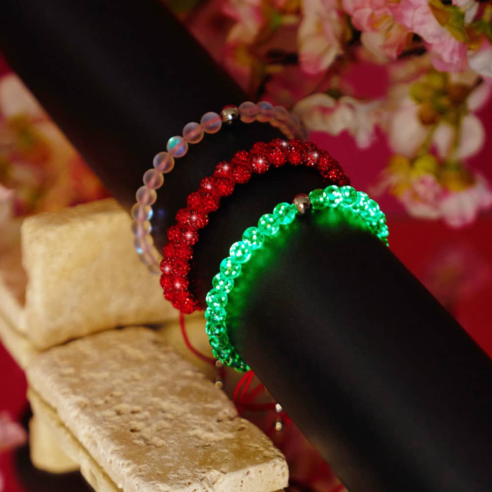 Double Ruby Kikiballa Crystal x Red String Vitality Bracelet - Image 9