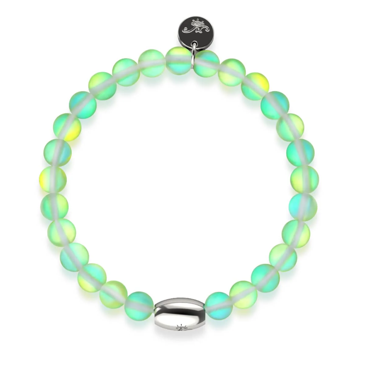 Emerald | .925 Sterling Silver | Mermaid Glass Bead Bracelet - Image 4