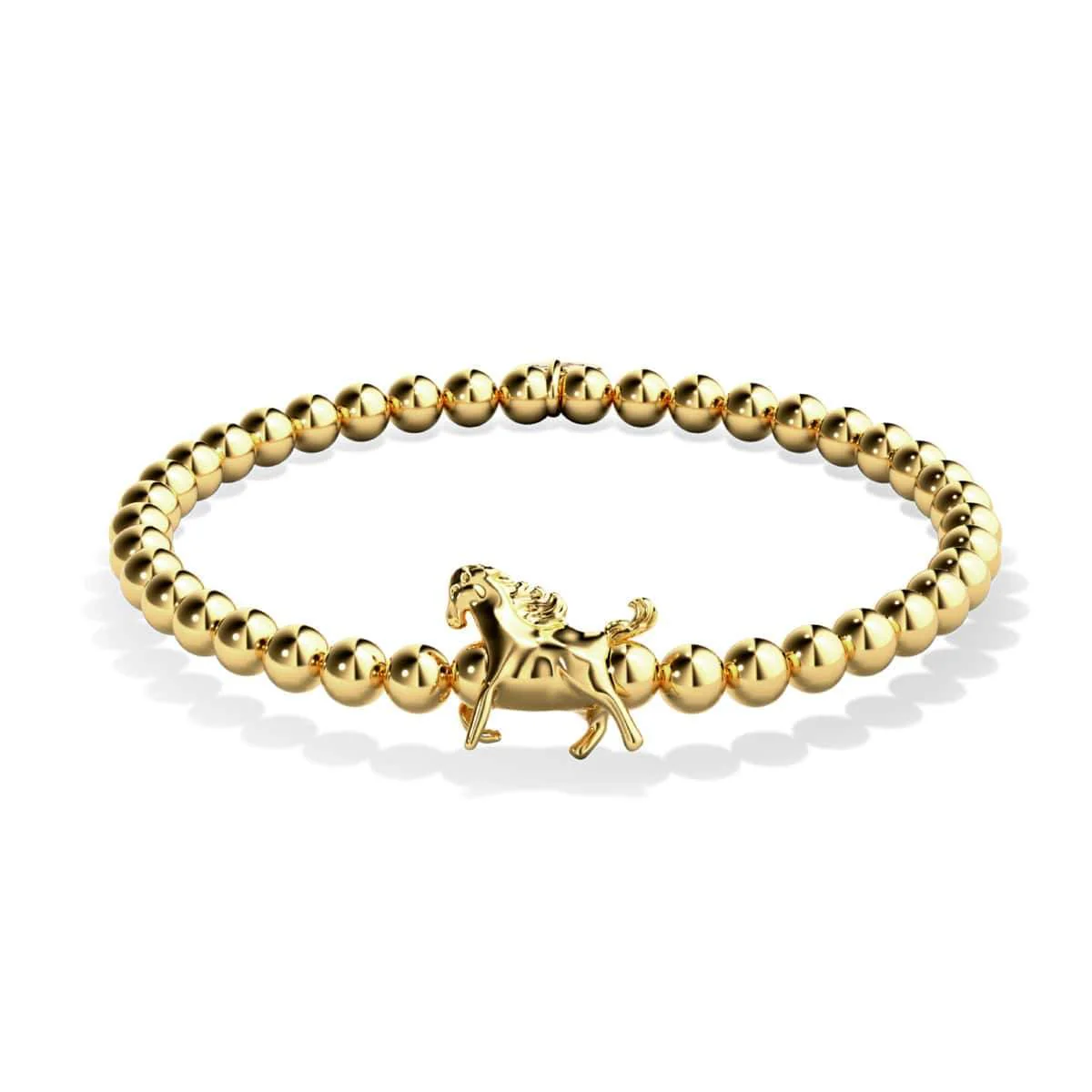 Equestrian | 18k Gold | Horse Charm Bracelet - Image 3