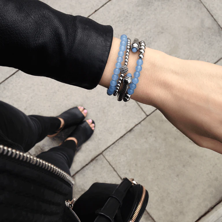 Charismatic | Silver | Black Cubic Zirconia Crystals | Expression Bracelet - Image 5