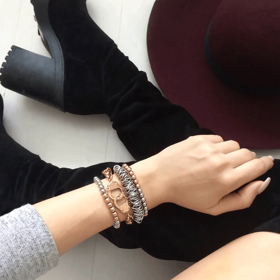 Wonder | Silver | 18k Rose Gold | Expression Bracelet - Image 5