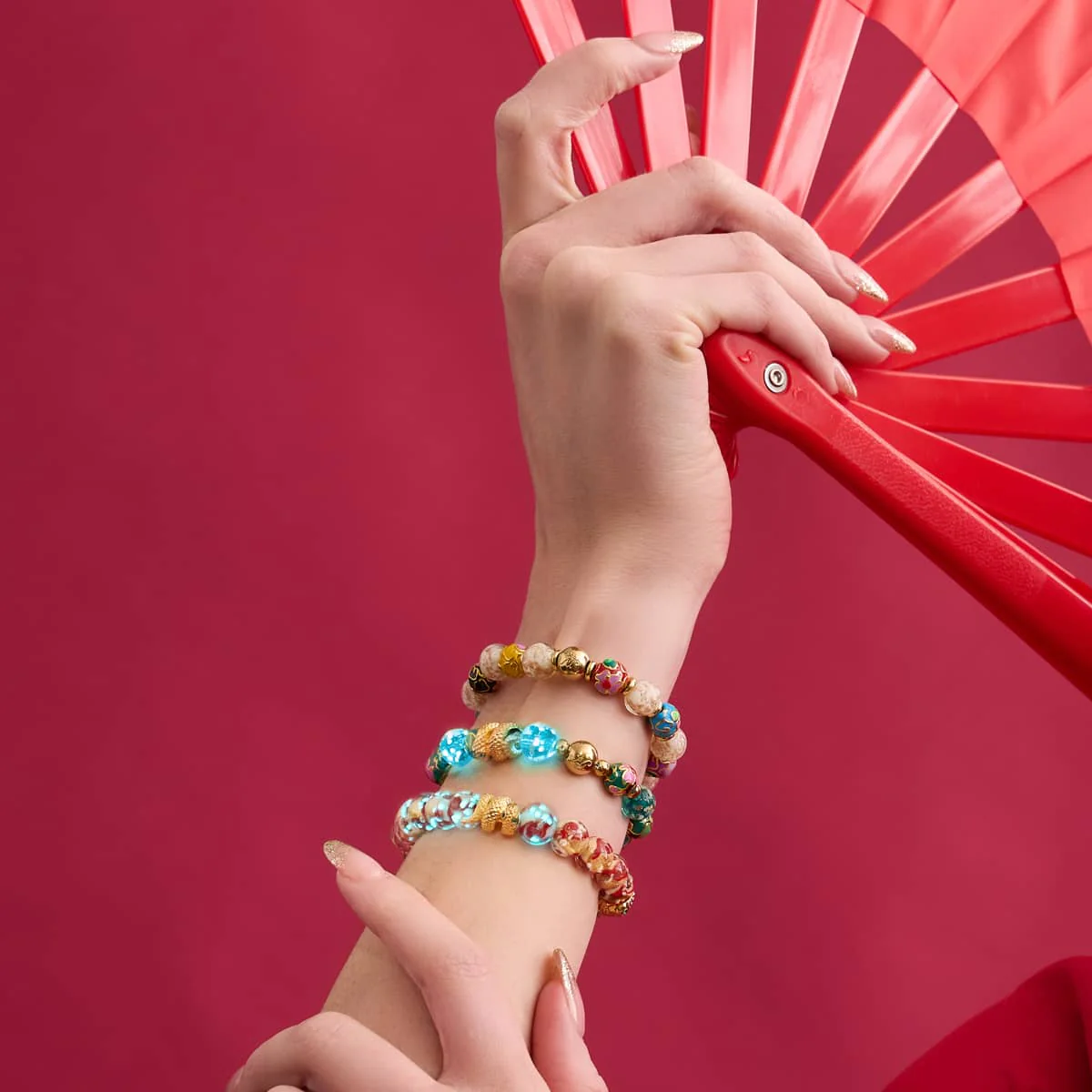 Golden Snake | Firefly Glass Swirl Bracelet - Image 6