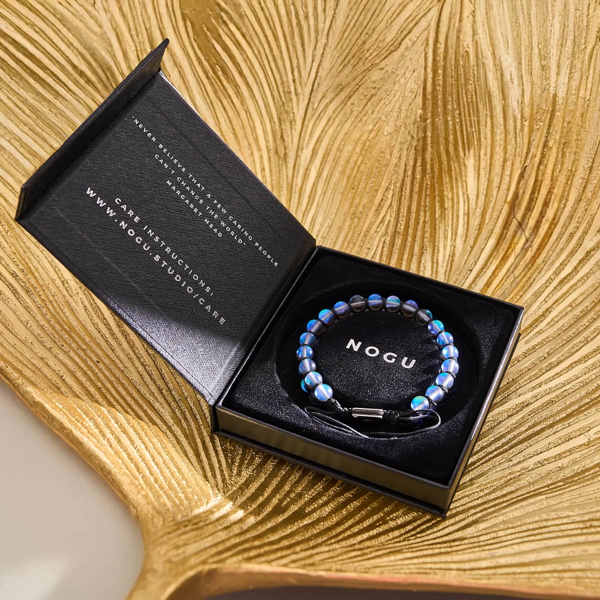 Grey | Silver | Double Mermaid Glass Bracelet - Image 8