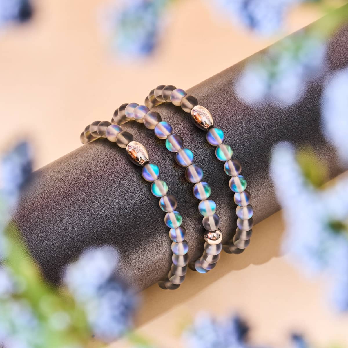 Grey | .925 Sterling Silver | Mermaid Glass Bead Bracelet - Image 3