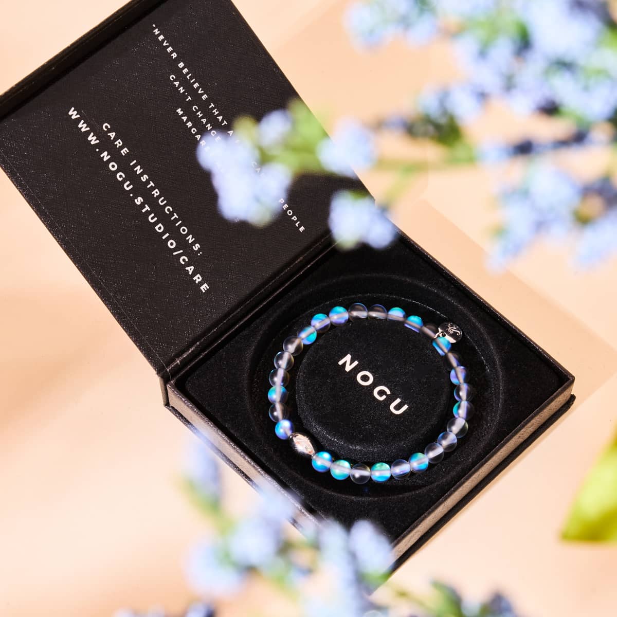 Grey | .925 Sterling Silver | Mermaid Glass Bead Bracelet - Image 4