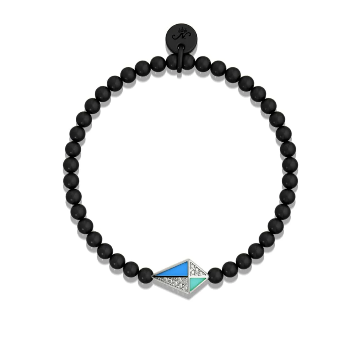 Kite | Gunmetal | Enamel | Crystal Charm Bracelet - Image 3