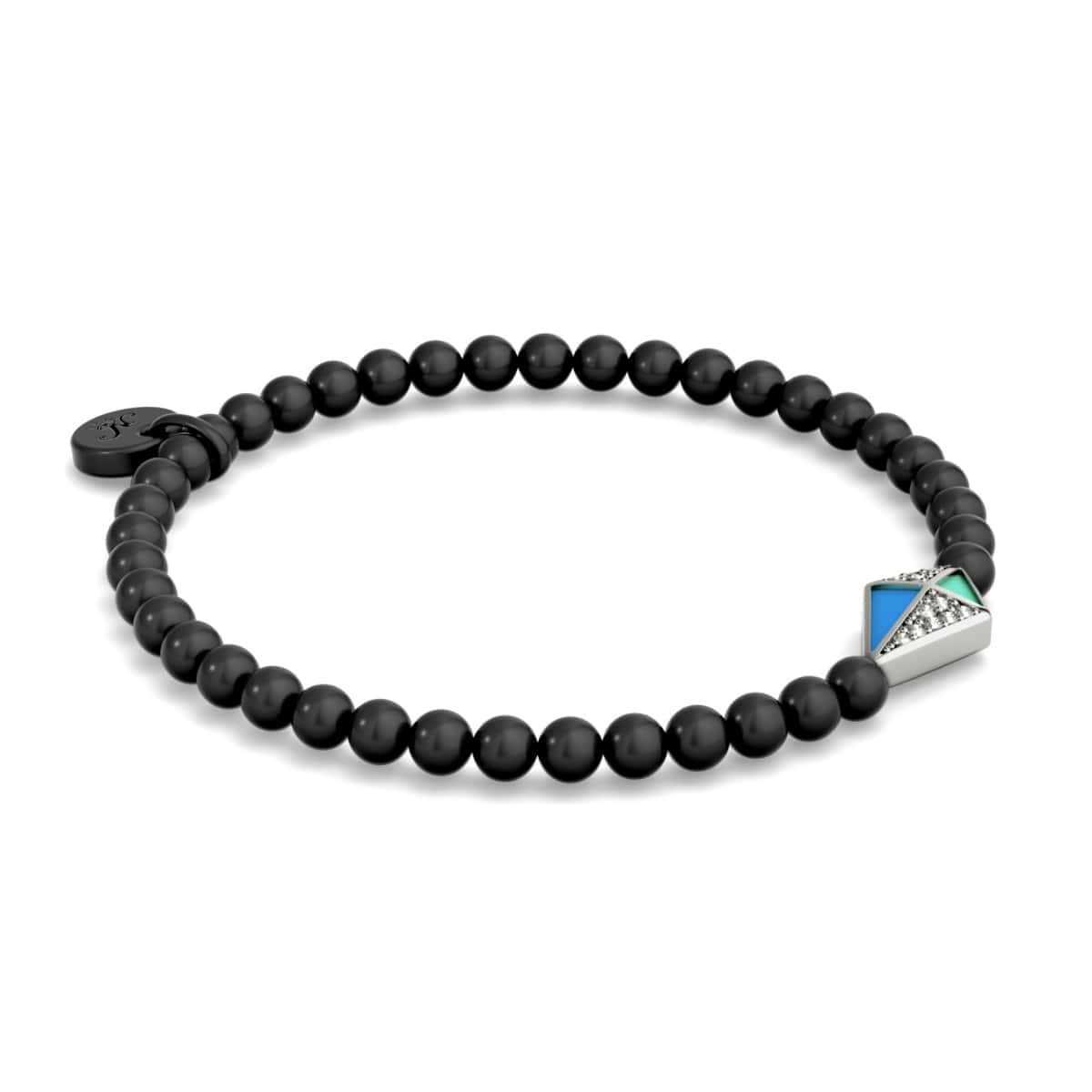 Kite | Gunmetal | Enamel | Crystal Charm Bracelet - Image 4