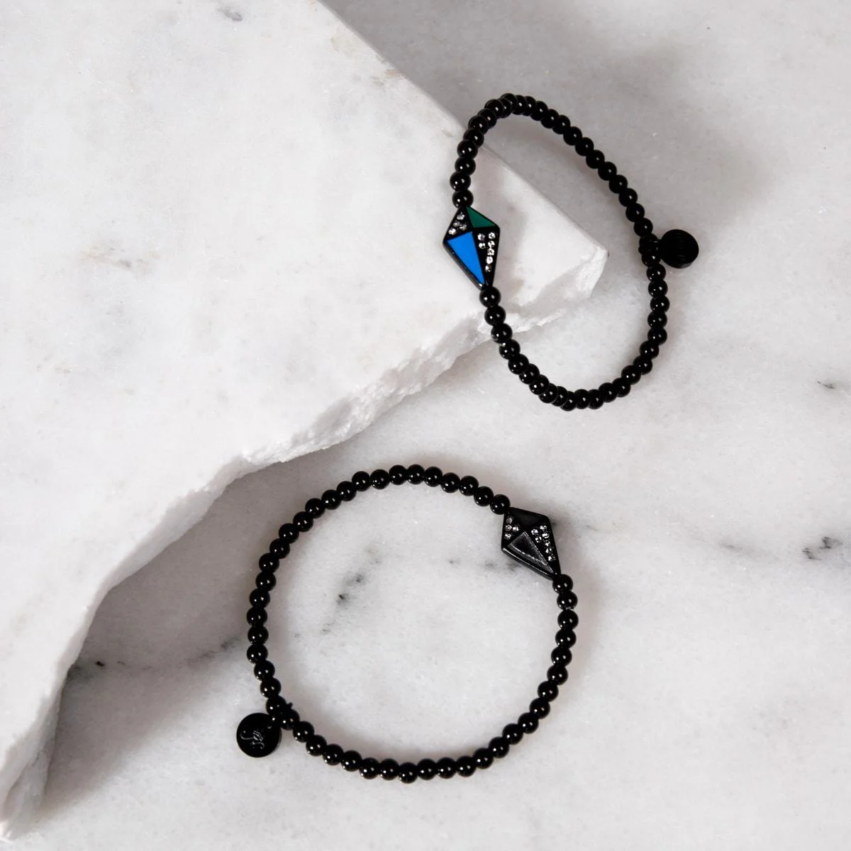 Kite | Gunmetal | Enamel | Crystal Charm Bracelet - Image 8