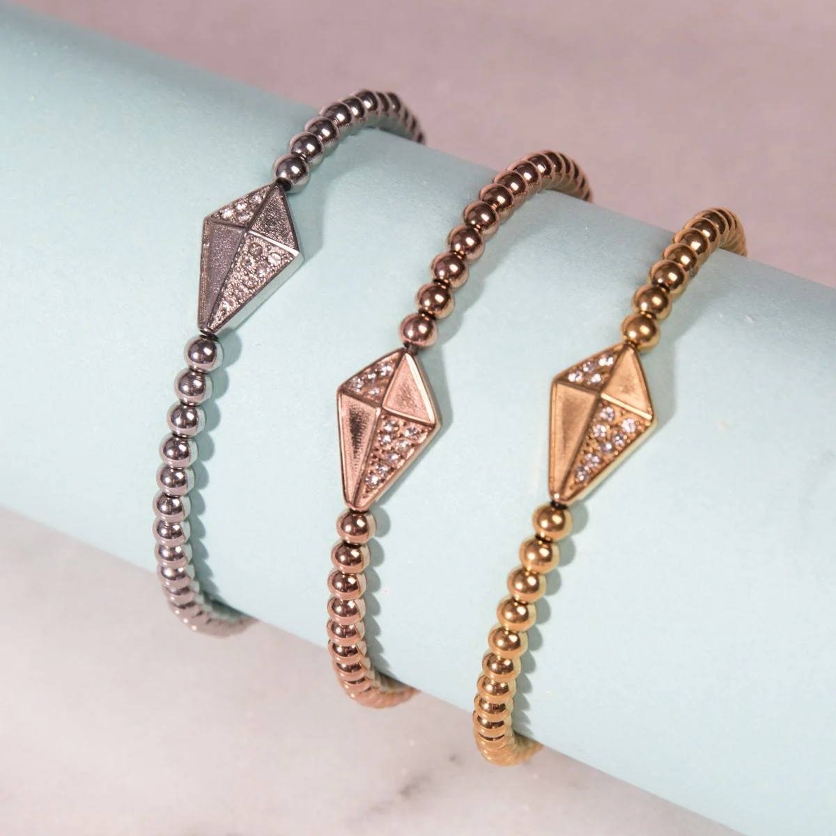 Kite | Silver | Crystal Charm Bracelet - Image 5