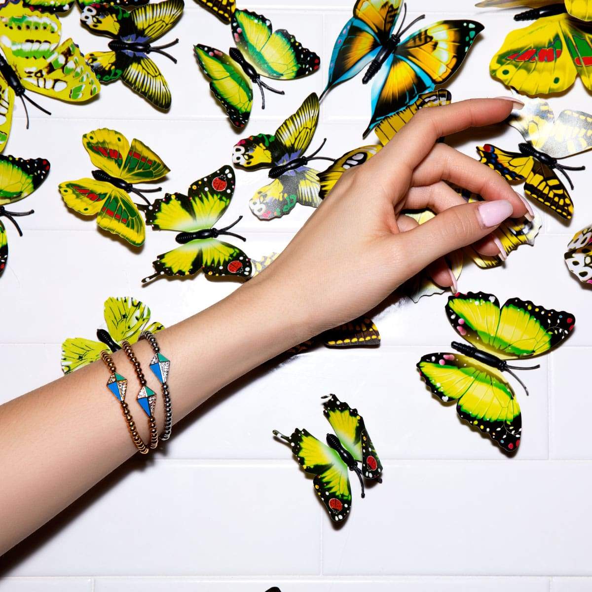 Kite | Silver | Enamel | Crystal Charm Bracelet - Image 13