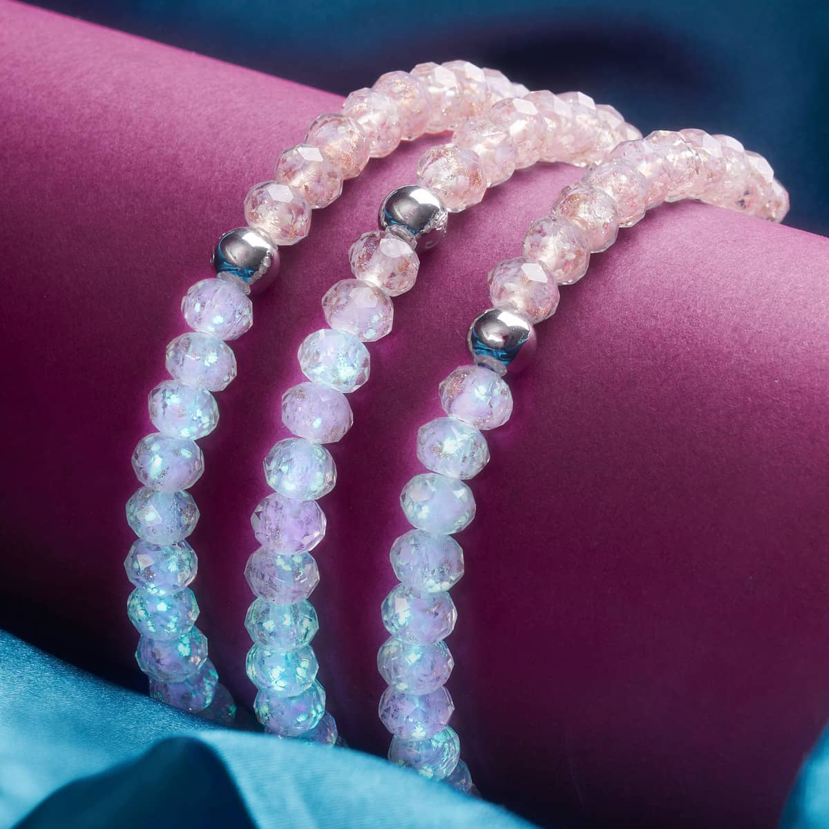 Lavender Frost | Firefly Glass Diamonds Snow Globe Bracelet - Image 4