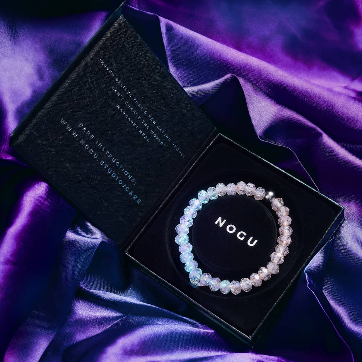 Lavender Frost | Firefly Glass Diamonds Snow Globe Bracelet - Image 5