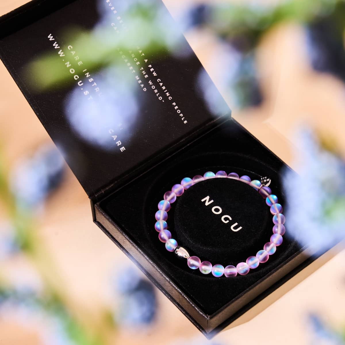 Lavender | .925 Sterling Silver | Mermaid Glass Bead Bracelet - Image 4