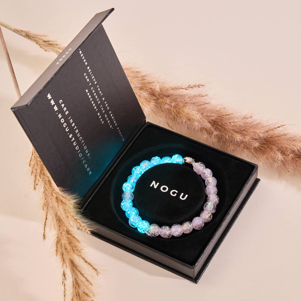 Lilac Guava | .925 Sterling Silver | Firework Glass Bracelet - Image 4