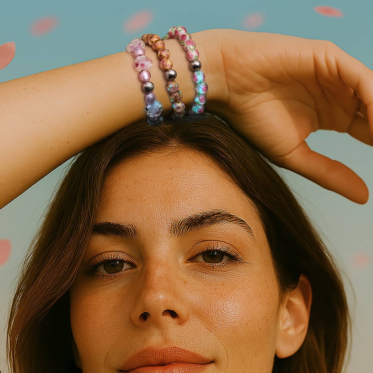 Lunafiore | Firework Glass Garden Bracelet - Image 8