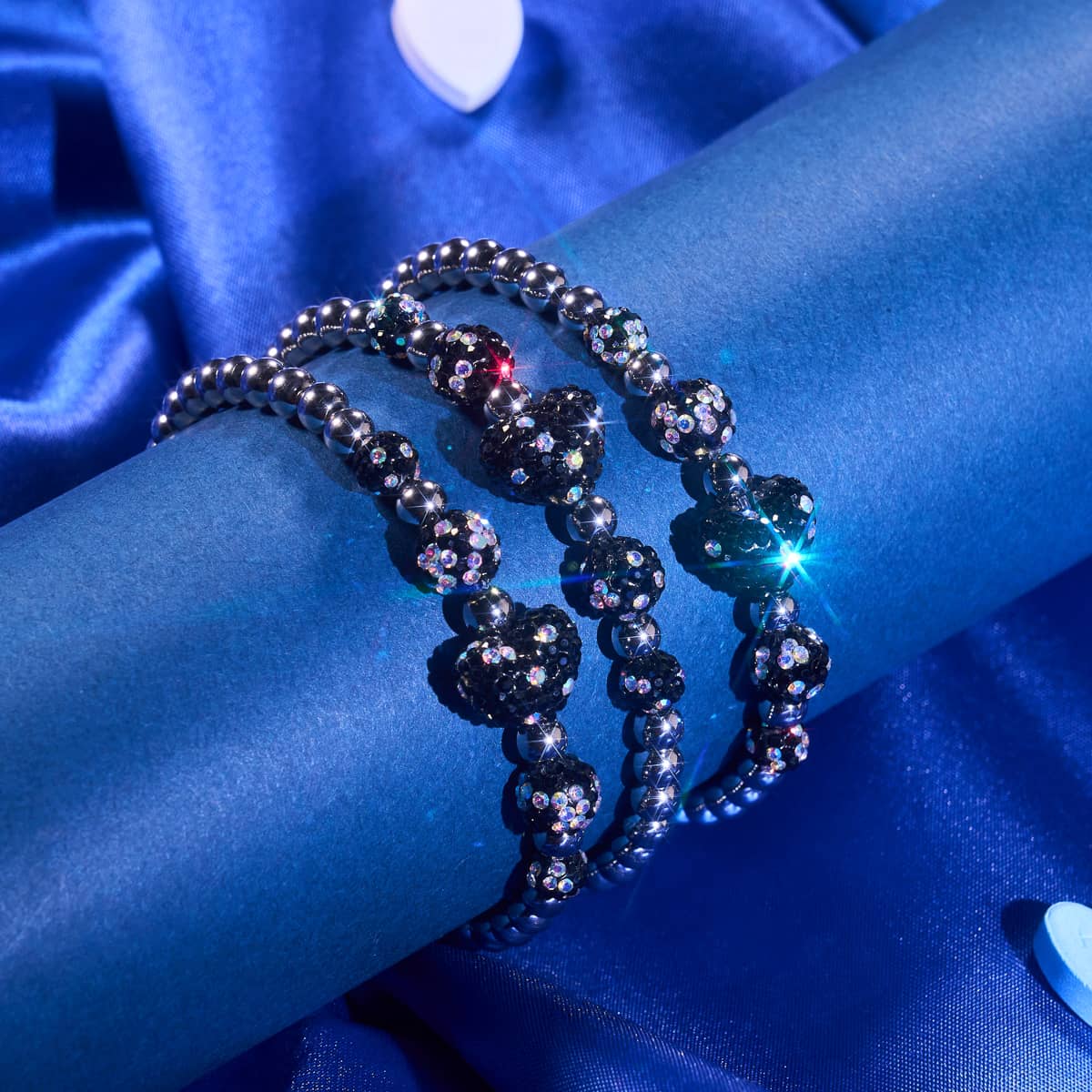 Midnight Crystal | Kikiballa Cascade Heart Bracelet - Image 6