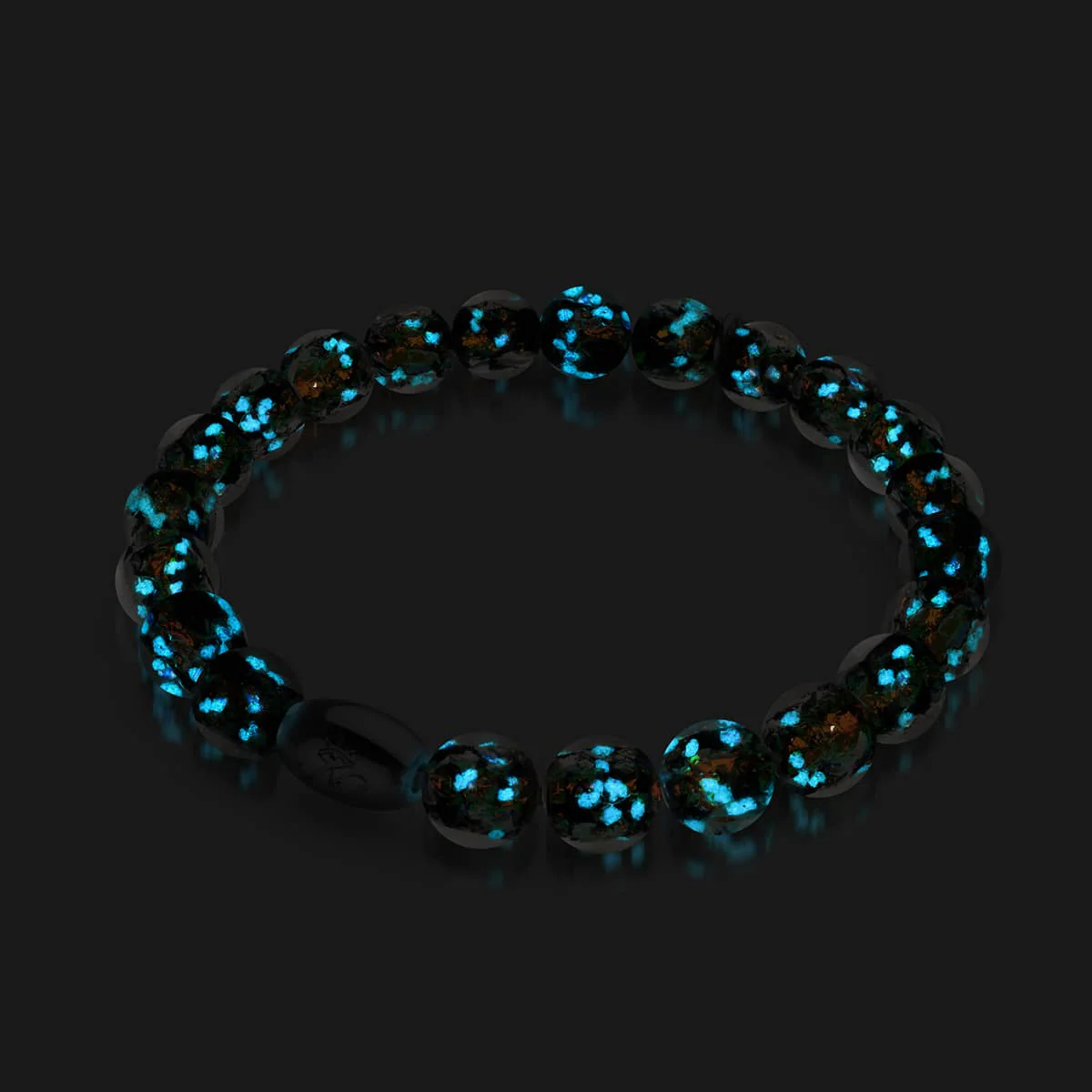 Neon Black | .925 Sterling Silver | Firework Glass Bracelet - Image 3