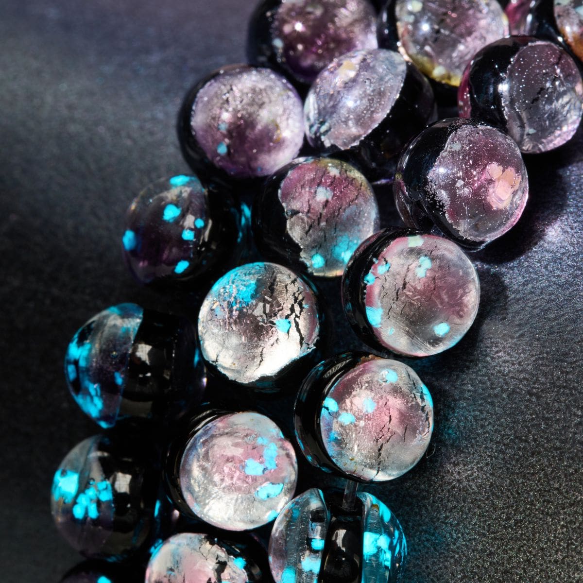 Pink Moon | .925 Sterling Silver | Lunar Glass Bracelet - Image 4