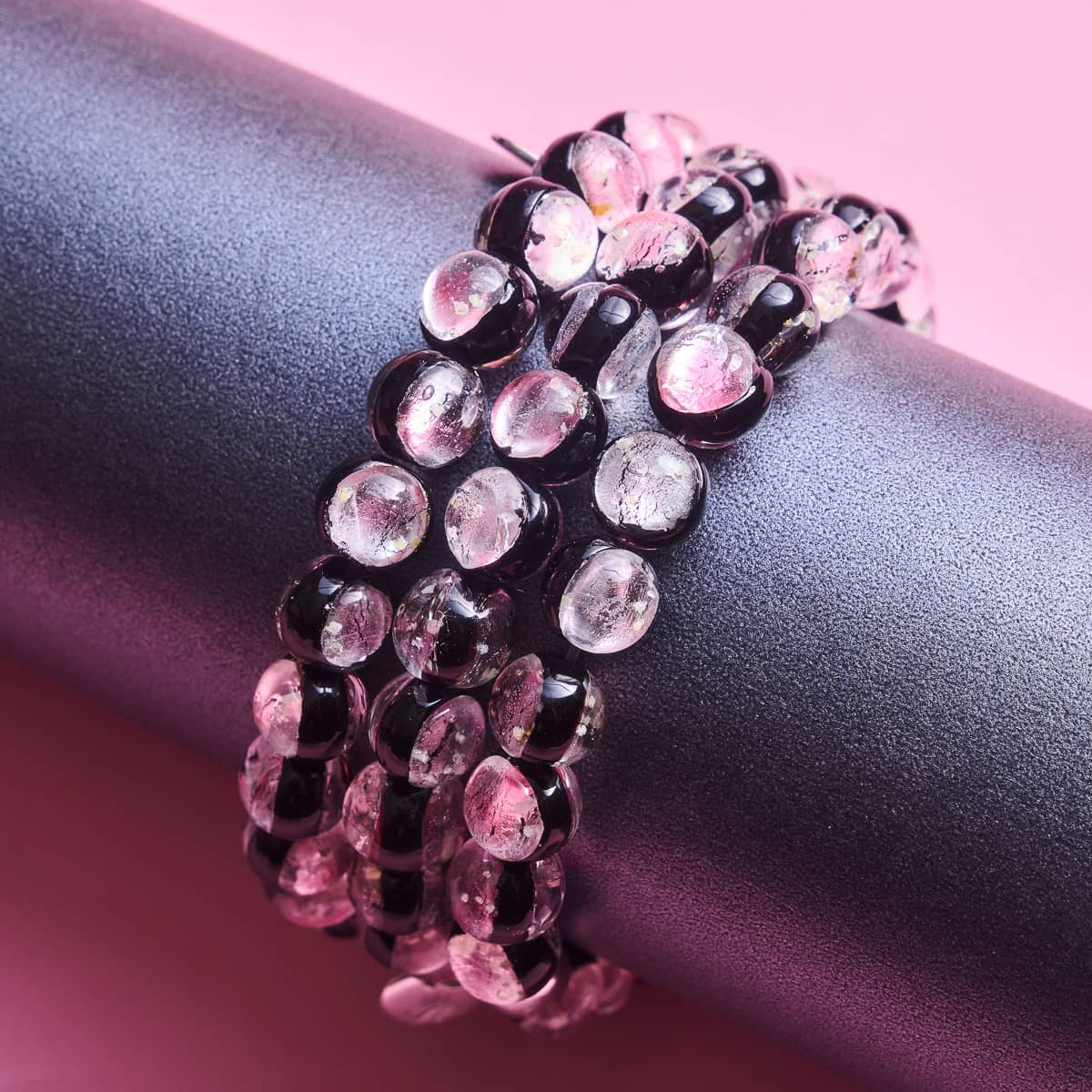 Pink Moon | .925 Sterling Silver | Lunar Glass Bracelet - Image 7