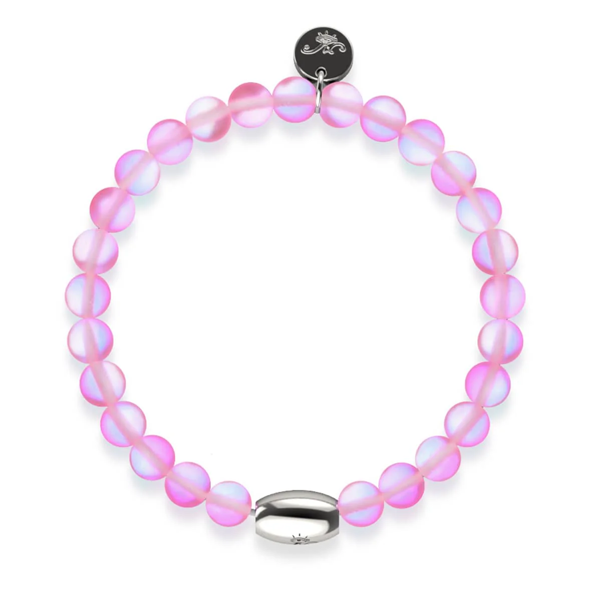 Pink | .925 Sterling Silver | Mermaid Glass Bead Bracelet - Image 8