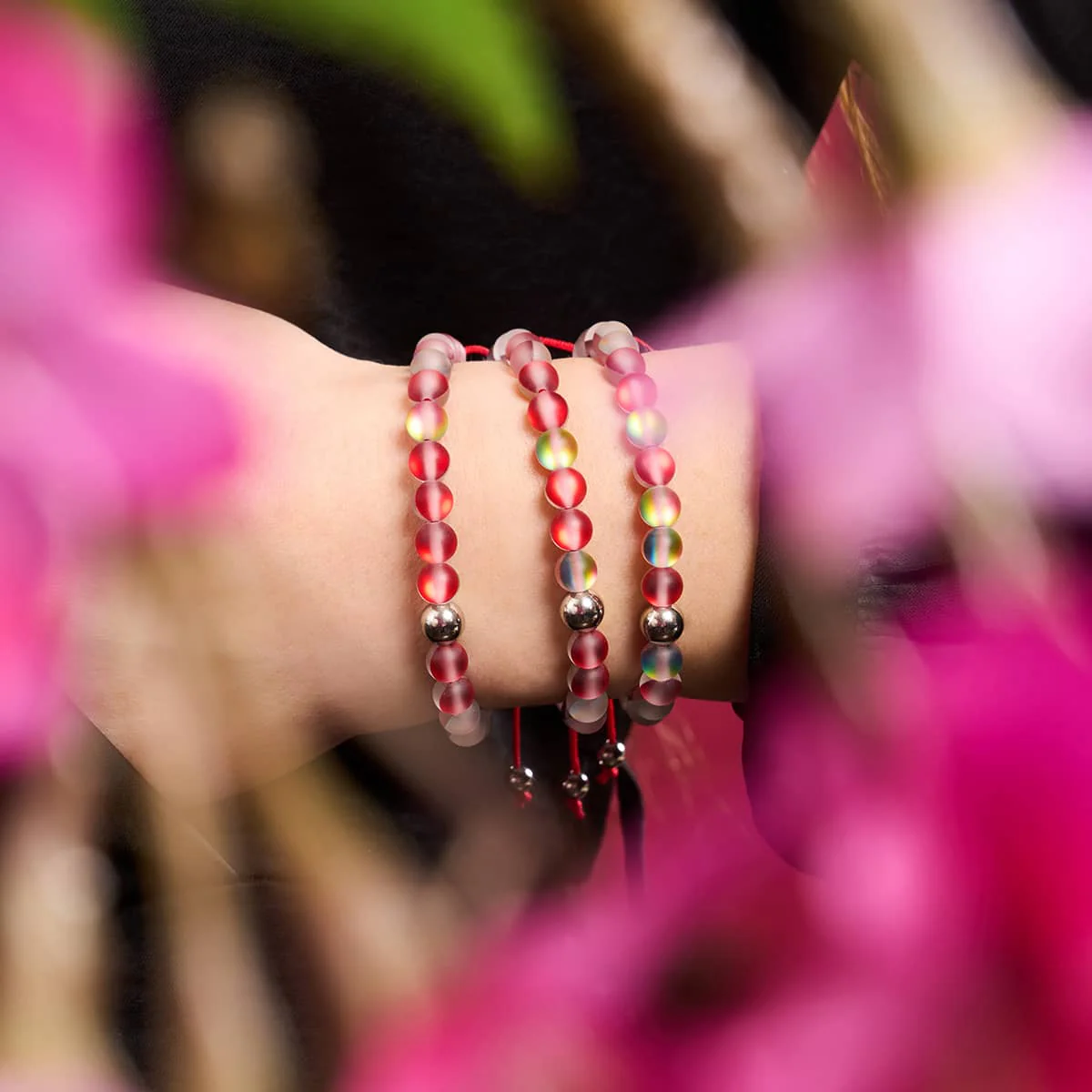 Pomegranate Mermaid Glass x Red String Bracelet - Image 5