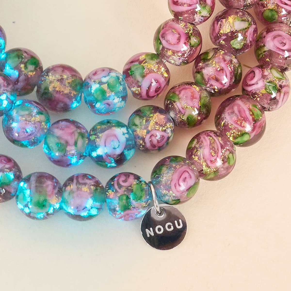 Purple Clematis | Firework Glass Garden Bracelet - Image 4