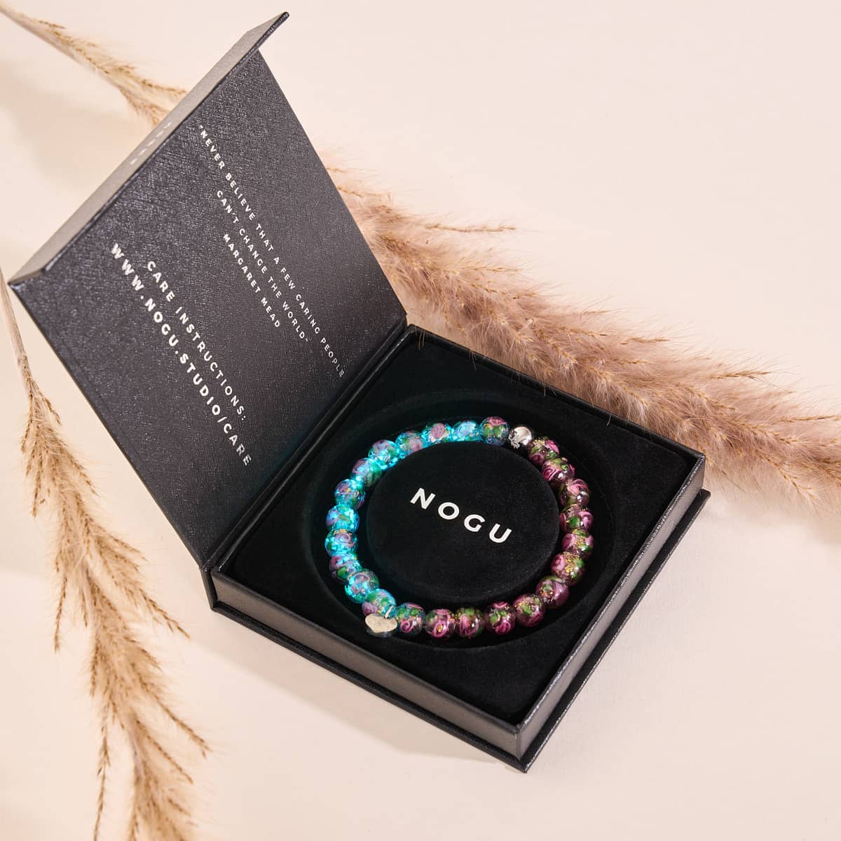 Purple Clematis | Firework Glass Garden Bracelet - Image 5