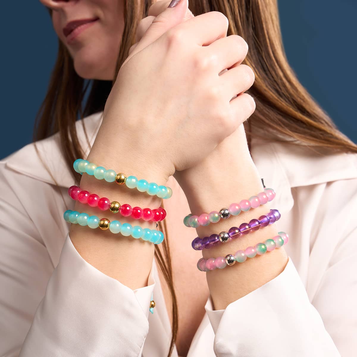 Maraschino Cherry | Shimmer Glass | Macrame Bracelet - Image 6