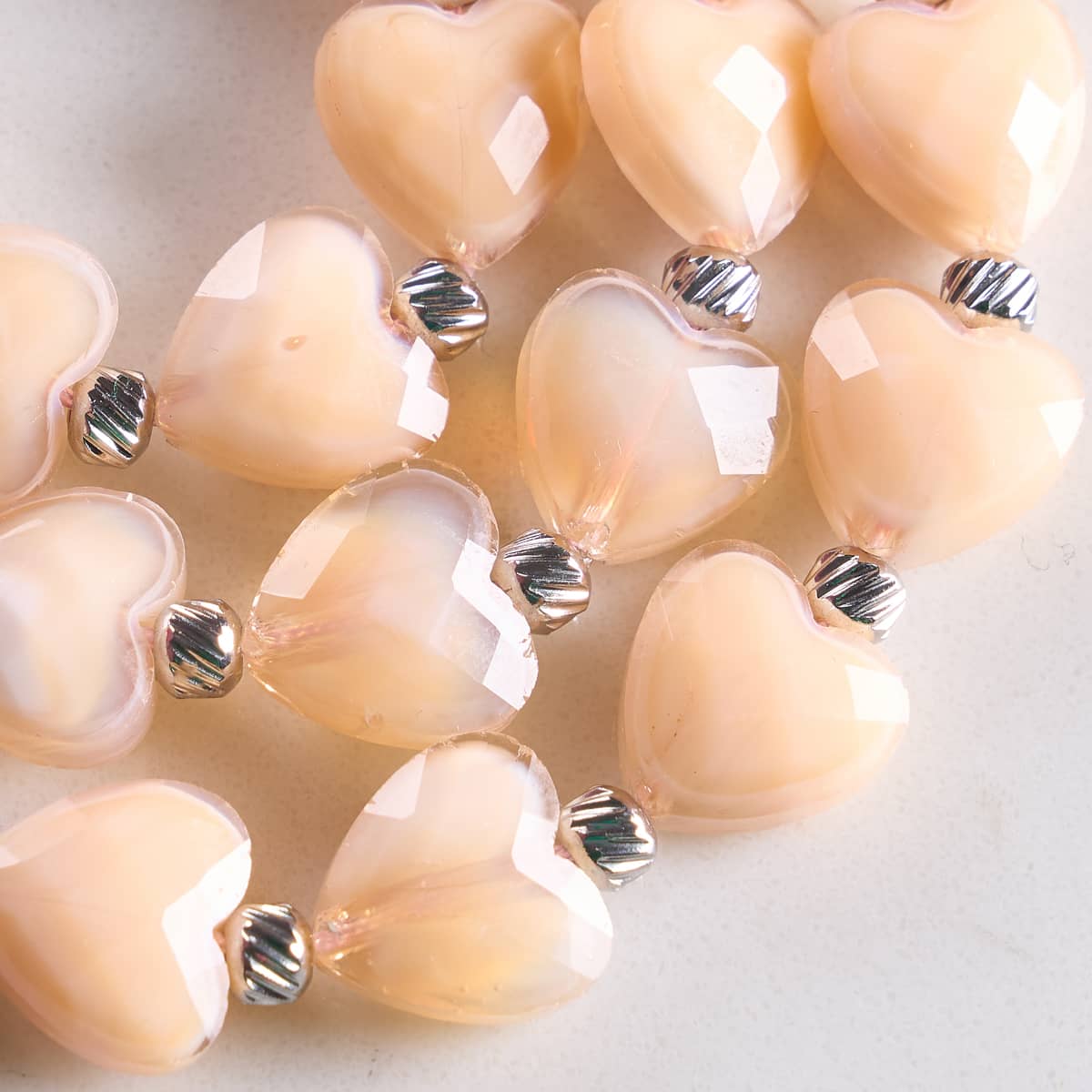 Rosé Heartstring | Crystal Macrame Bracelet - Image 3