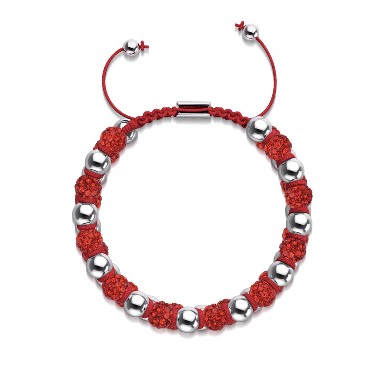 Ruby Chrome Kikiballa Crystal x Red String Vitality Bracelet - Image 3