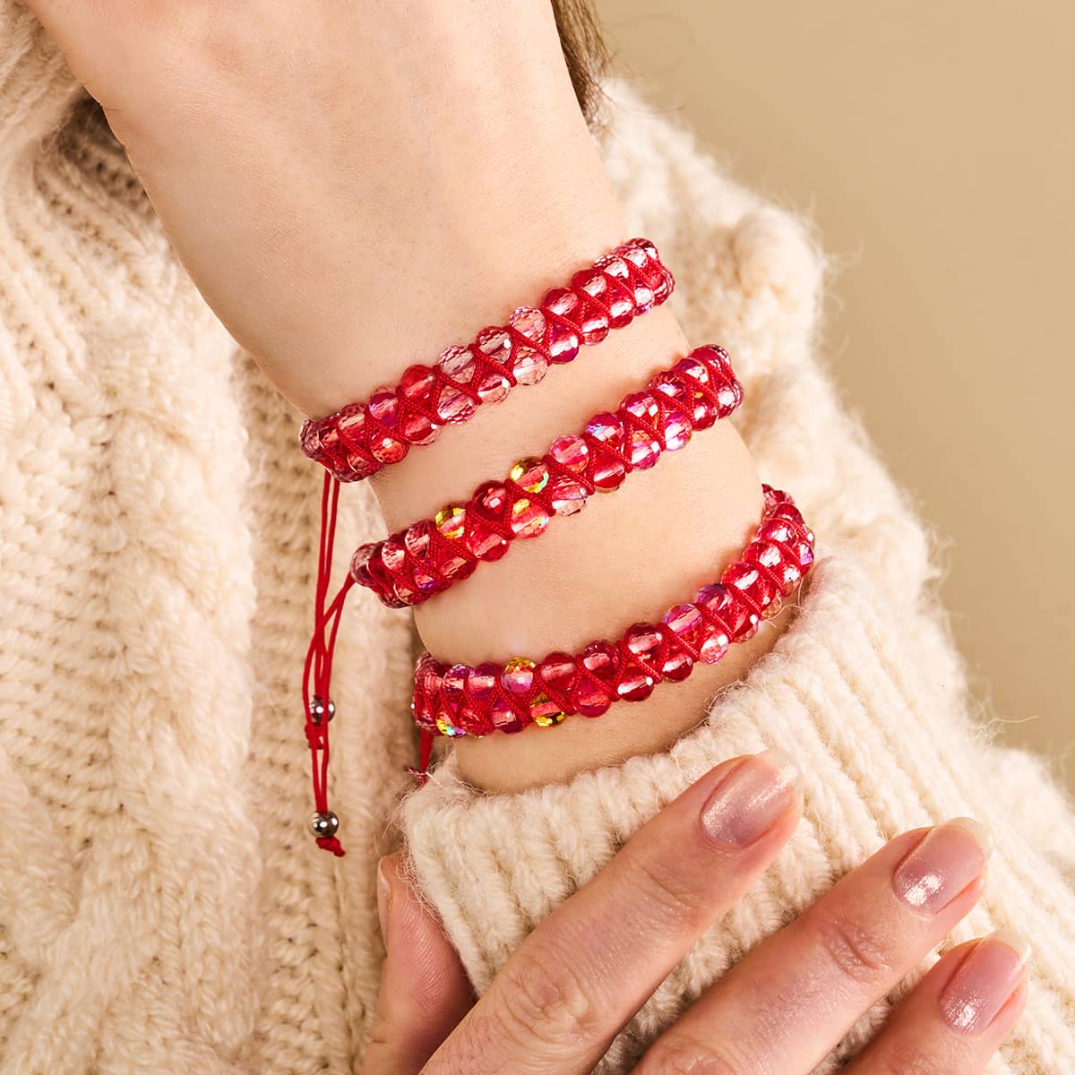 Ruby | Silver | Prisma Vitality Bracelet - Image 3