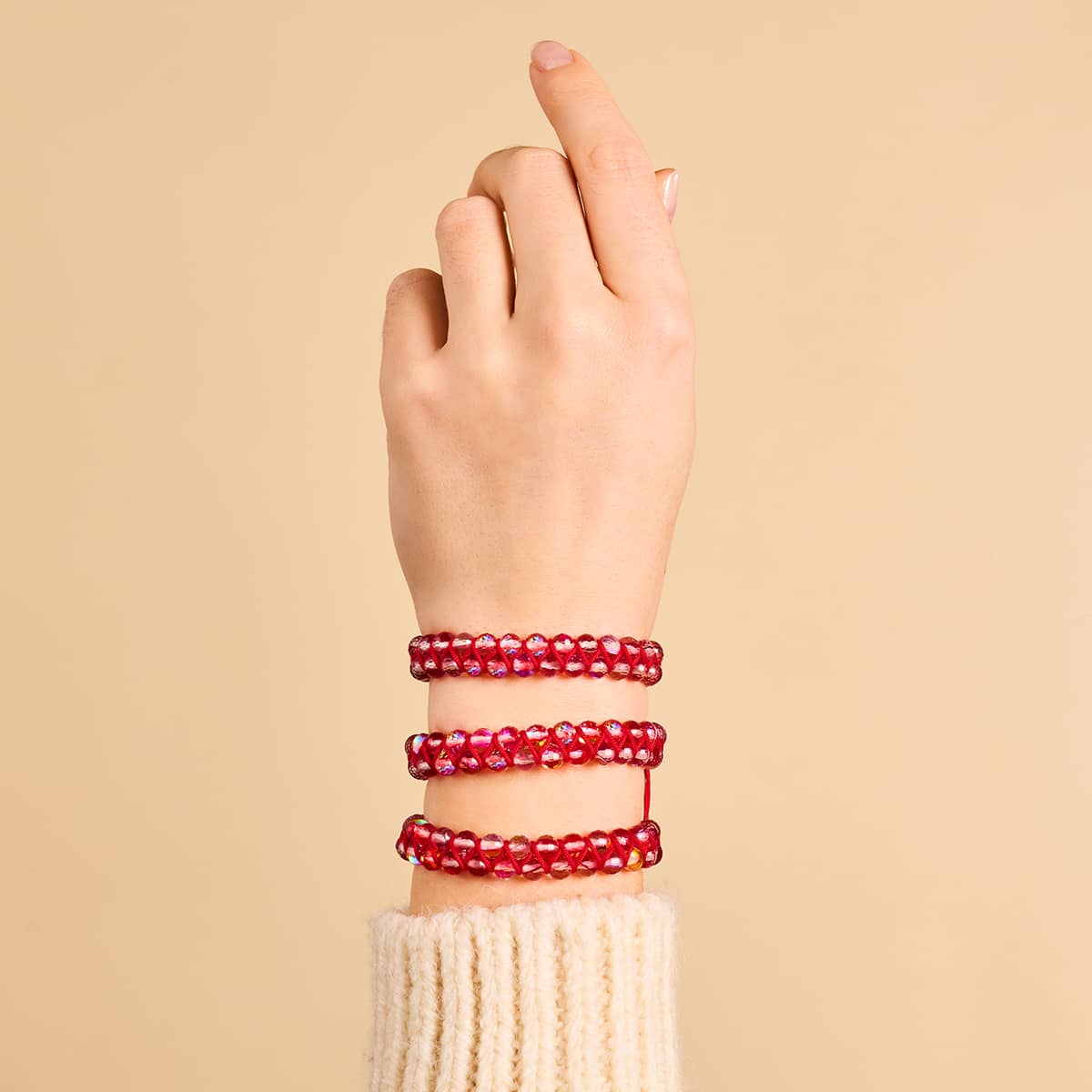 Ruby | Silver | Prisma Vitality Bracelet - Image 4